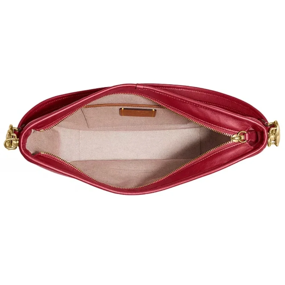 NWT $395 COACH Soft Tabby Leather Hobo Bag in Brick Red! - Picture 5 of 16